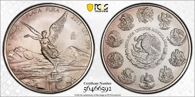 2011-Mo Onza Libertad Ag MS67