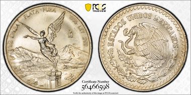 1996-Mo 1/2 oz Libertad Ag MS67