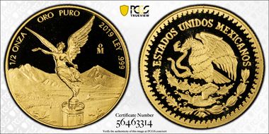 2019-Mo 1/2 oz Libertad Au PR70DCAM