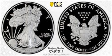 2021-W  $1 Silver Eagle - Type 1 Limited Edition Proof Set - First Strike PR69DCAM