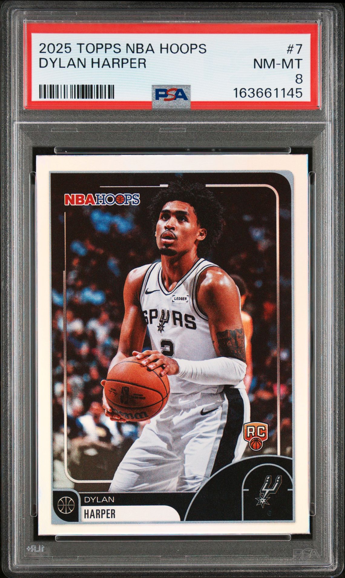 2025 Topps Nba Hoops Dylan Harper #7 Nm-Mt 8 front