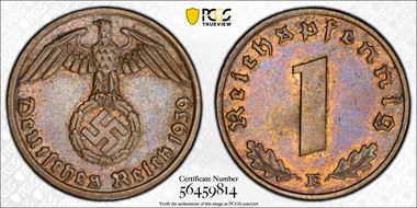 1939-E Pfg J-361 MS62BN