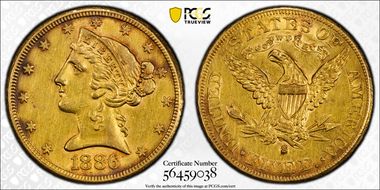 1886-S $5 N1