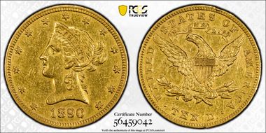 1890 $10 N1