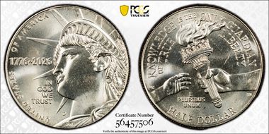2026-D 50C Enduring Liberty First Strike MS66