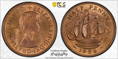 1956 1/2D S-4158 MS64RB