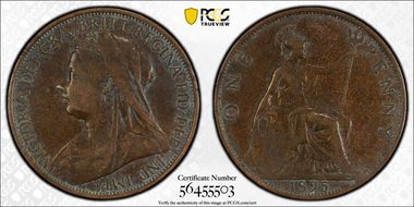 1895 1D S-3961A Low Tide VF20BN