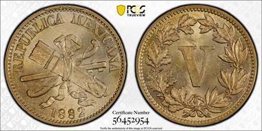 1882 5C KM-399 MS64