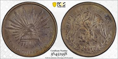 1899-Cn JQ Peso KM-409 AU55