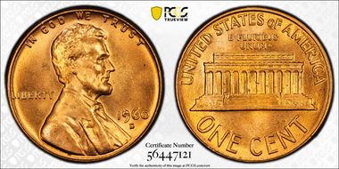 1960-D 1C Large Date MS67RD