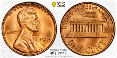 1963 1C MS67RD