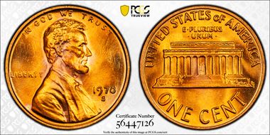 1970-S 1C Small Date MS67RD