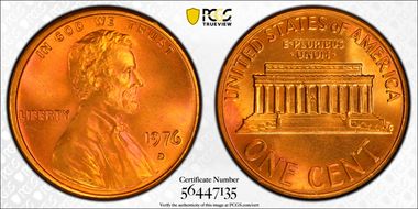 1976-D 1C MS67RD