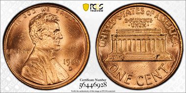 1989-D 1C MS69RD