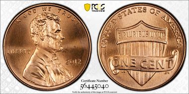 2012 1C Shield MS68RD