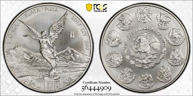 2017-Mo Onza Libertad Ag MS70