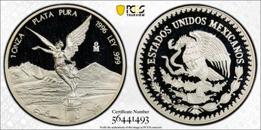 1996-Mo Onza Libertad Ag PR68DCAM