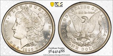 1896 $1 MS66+ 