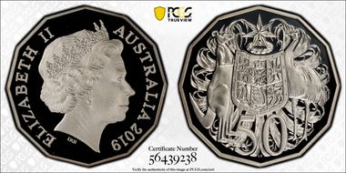 2019 50C Silver PR70DCAM