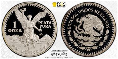 1990-Mo Onza Libertad Ag PR69DCAM