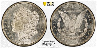 1878-CC $1 AU58