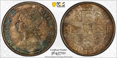 1868 Florin S-3893 MS64