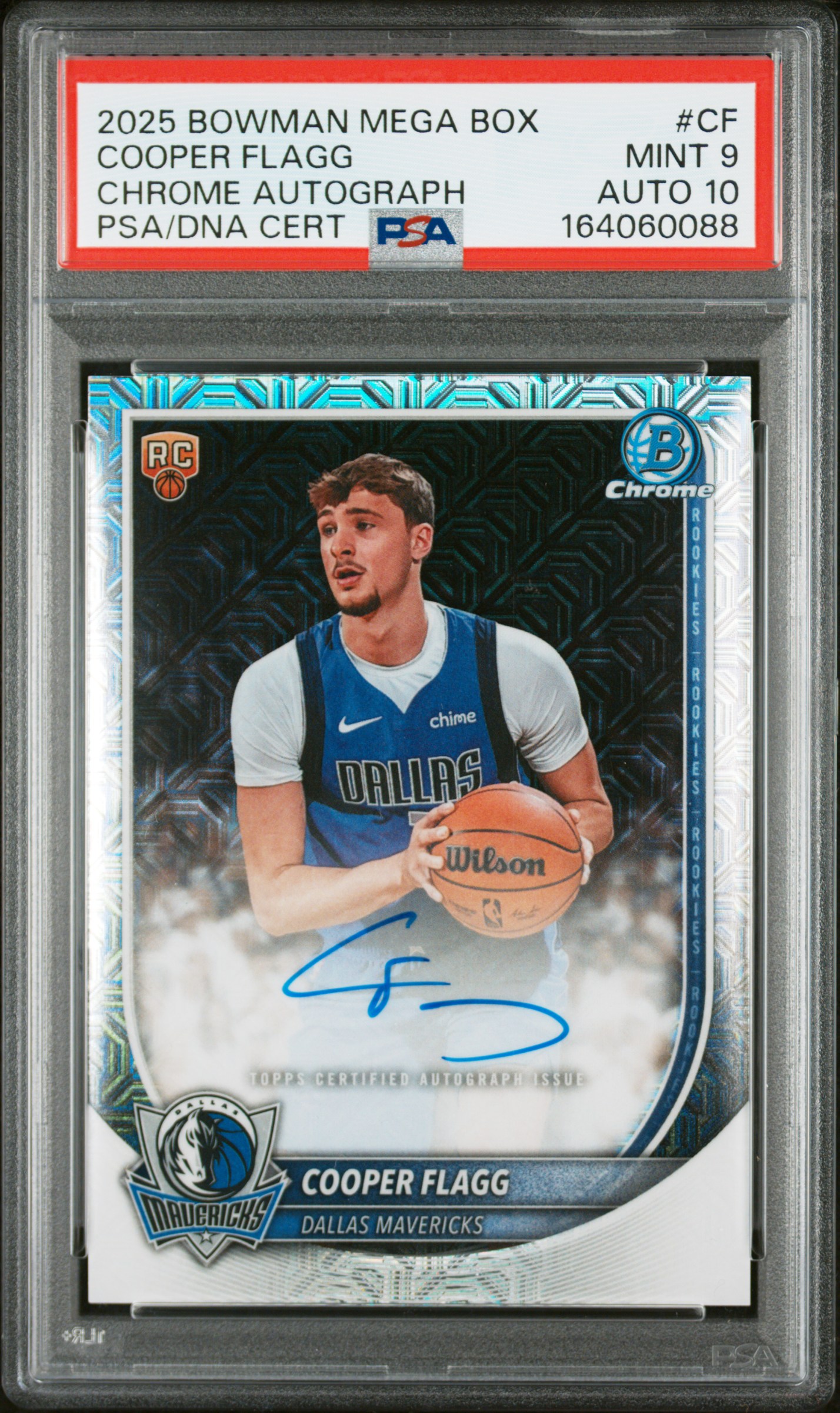 2025 #CF Cooper Flagg PSA 9 Bowman Mega Box Chrome Autographs