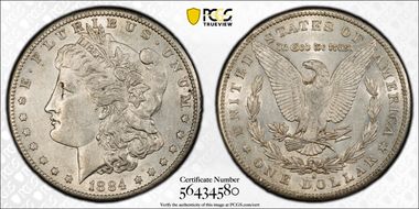 1884-S $1 AU55
