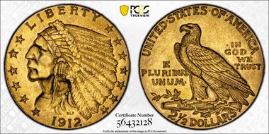 1912 $2.50 AU55