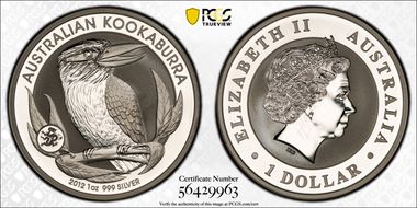2012-P $1 Kookaburra-Dragon Privy MS69