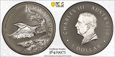 2026-P $1 Kookaburra 1oz Ag MS70