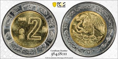 2010-Mo 2 Peso MS64