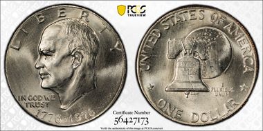 1976-D $1 Type 2 MS66