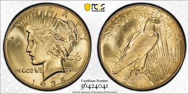 1935 $1 MS64