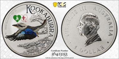 2026-P $1 Kookaburra 1oz Ag Ampelmann Privy Colorized MS70