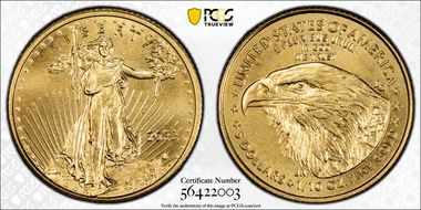 2022 $5 Gold Eagle MS69