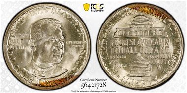 1949-D 50C Booker T. Washington MS67