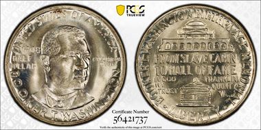 1948 50C Booker T. Washington MS67