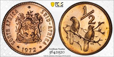1972 1/2C PR67RD