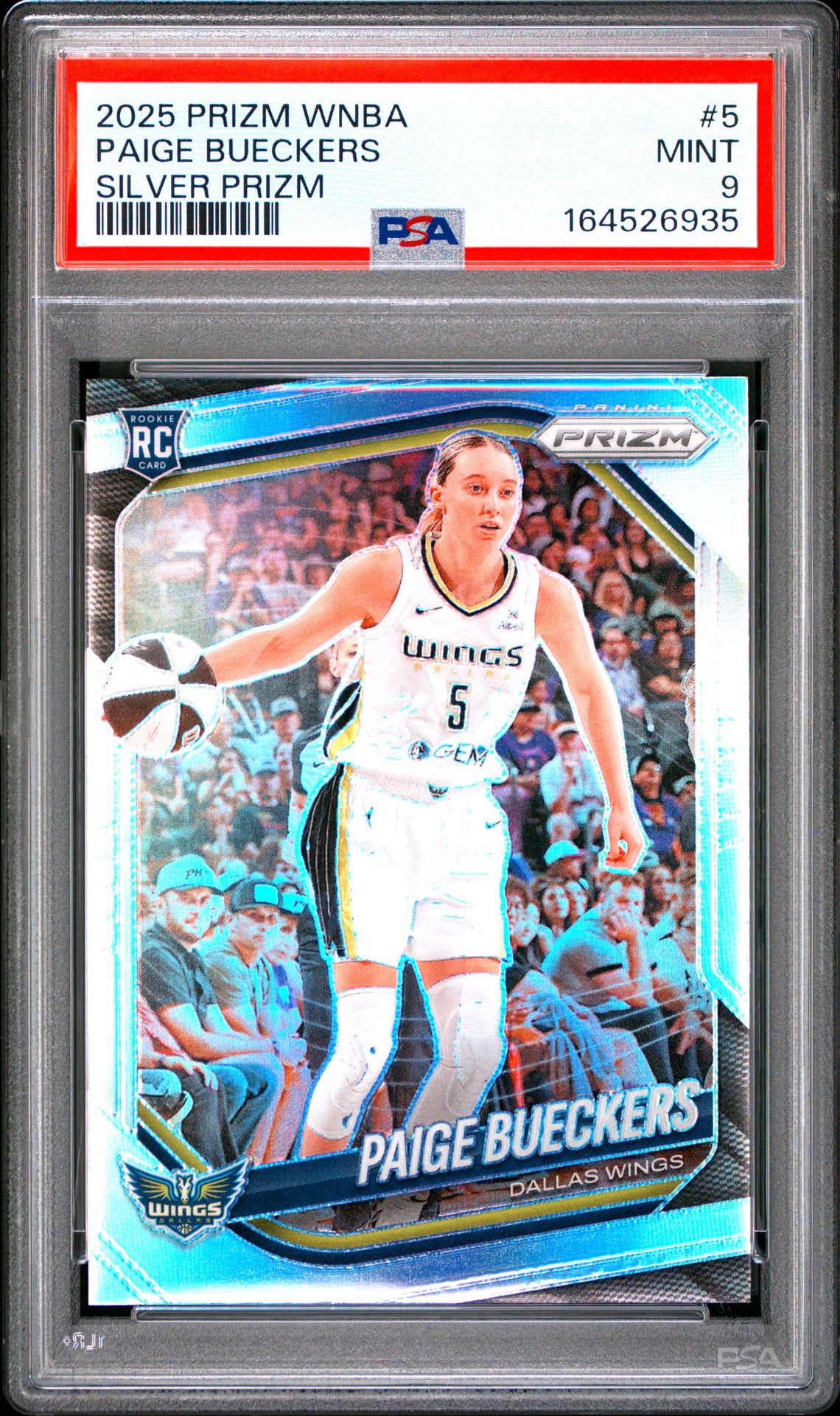 2025 Panini Prizm Wnba Paige Bueckers #5 (Silver Prizm) Mint 9 front