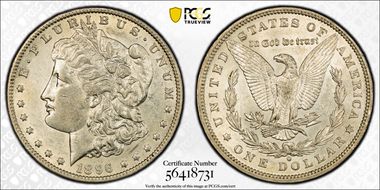 1896-O $1 AU53+