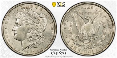 1901 $1 AU55