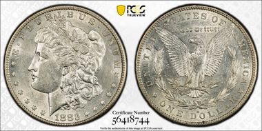 1883-S $1 AU55