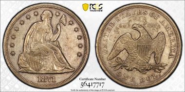 1871 $1 AU50