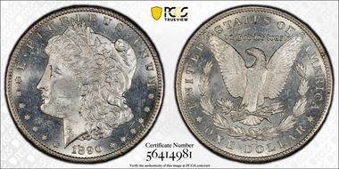 1890-CC $1 MS63