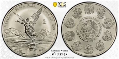 2014-Mo 2 Onza Libertad Ag MS68