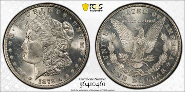 1878 8TF $1 MS64