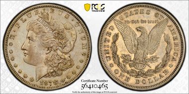 1878 8TF $1 VAM 9, First Die Pair N1