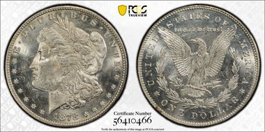 1878 7/8TF $1 VAM 36, 7/4 MS62