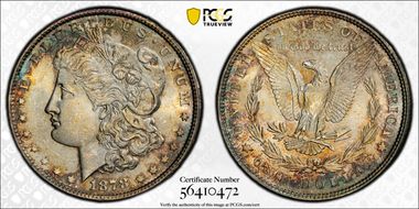 1878 7TF $1 Reverse of 1879 MS63